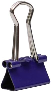 JAM PAPER Colorful Binder Clips - Extra Small - 3/5 Inch (15 mm) - Purple Binderclips - 30/Pack