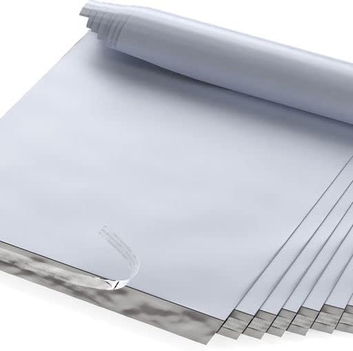 12" X 15.5" Large Poly Mailers, 200 Count White Polymailer Shipping Envelopes for Clothes 2 Mil Unpadded Waterproof Opaque Self-Seal Poly Bags with Tear/Puncture Proof Adhesive Strip