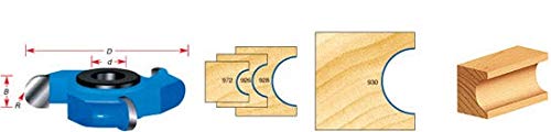 Amana Tool - SC534 Carbide Tipped 3-Wing Flute (Convex) 1-1/2 Flute x 3/4 Radius x 3-1/2 D