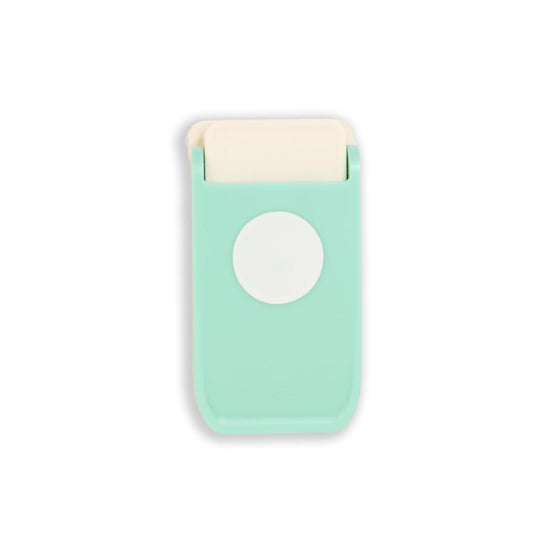 Craftelier - Multimaterial Circle Shaped Punch for Decorating Card Making, Scrapbooking and Craft Projects | Suitable for Many Materials | Circle Diameter 2.54 cm (1”) | Turquoise Color