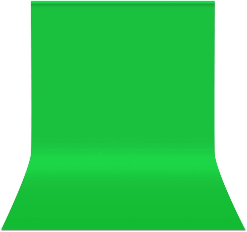 Green Screen Backdrop 10 x 20 ft, Photography Greenscreen Background for Streaming, 3 x 6M Photo Studio 100% Pure Polyester Collapsible Green Backdrop Background for Video Recording