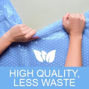 Large roll of 175 Feet of Recycled Small Plus Bubble wrap for packing, moving and shipping for your business essentials. Eco friendly and made from 90% post-consumer materials by American Bubble Boy
