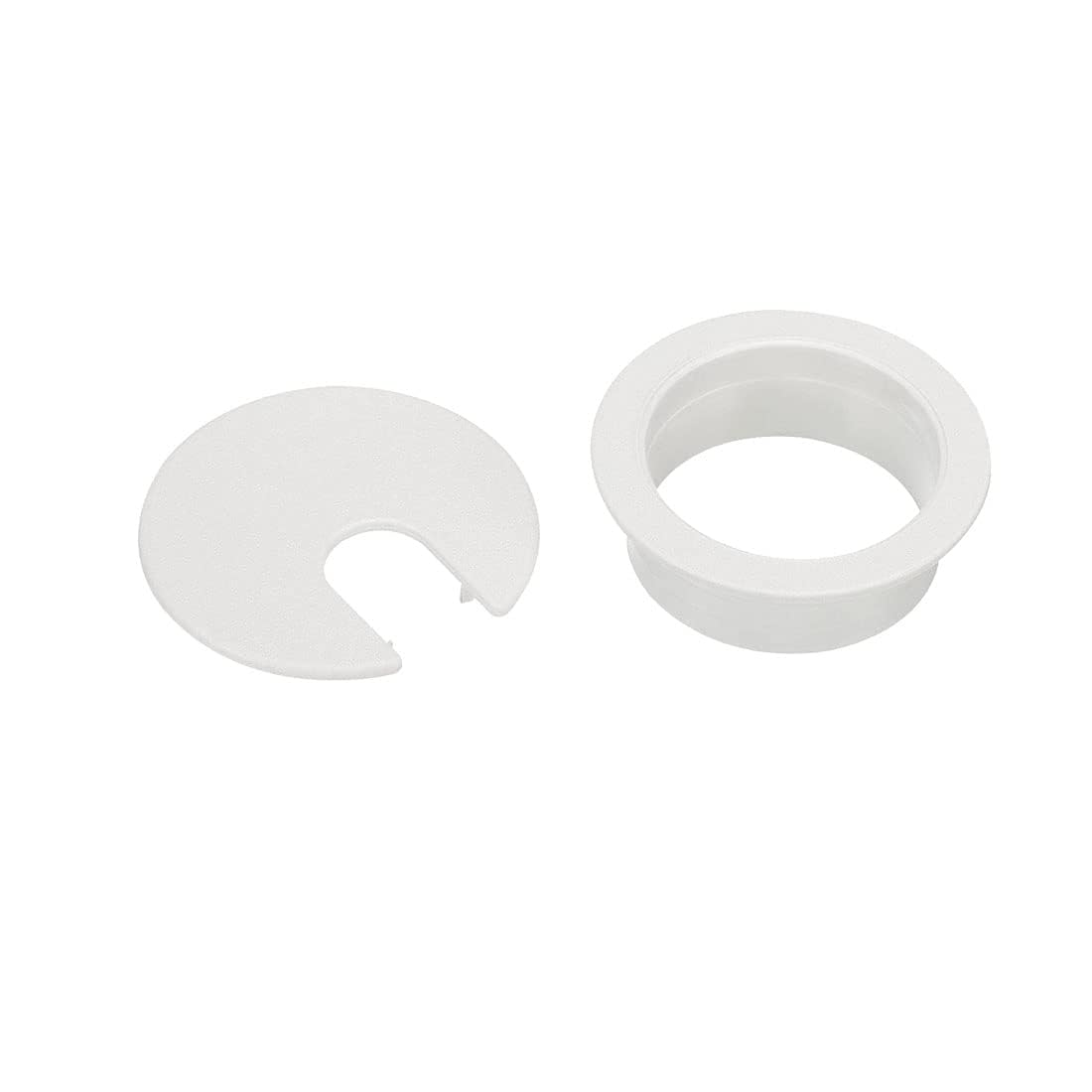 TuTuYa 8PCS Desk Grommet, Desk Grommet 1-1/2 Inch (38mm) Desk Cable Grommet Desk Cable Hole Covers with Hole Saw, Ideal Solution for Office and Home Table Cable (White,1-1/2 Inch)