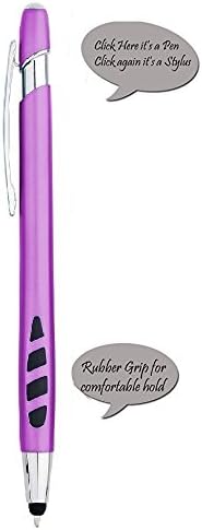 Stylists Pens for Touch Screens - Touch Screen Pen - Pen with Stylus Tip - for Your iPad, iPhone, Samsung Galaxy & More -Assorted Barrel Colors, Black Ink, 7 Pack