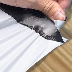 iMBAPrice Poly Mailers 7.5x10.5 Inch 200-Pack, #2 White Color Poly Mailing Shipping Envelopes Bags, Self Seal Adhesive Waterproof and Tear Proof (Total 200 Bags)