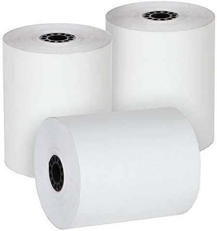 3 1/8” x 119' Thermal Paper Rolls - BPA FREE – MADE IN USA - Receipt paper rolls – Point of Sale Cash Register - Thermal printer paper - Credit Card Paper - for POS systems (1 Case - 30 Rolls)