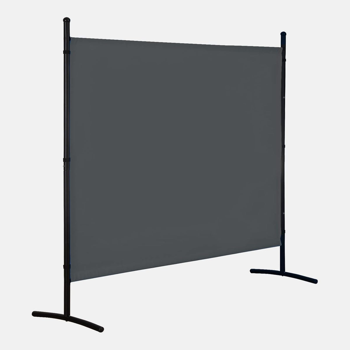 Single Panel Room Divider, Folding Privacy Screen Room Dividers for Office Home Dorm Separation, Freestanding Room Divider Screen Fabric Panel, Grey