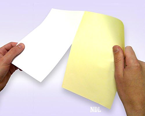 NextDayLabels - Case of 2,500 Sheets 8-1/2 x 11" 2 Part Perforated Paper, Great for Invoices, Receipt, Statement etc. (White/Yellow)