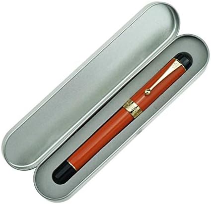 Jinhao 100 Fountain Pen Celluloid Classic Style, #6 Nib Smooth Writing Instrument with Refillable Converter and Pen Case Set