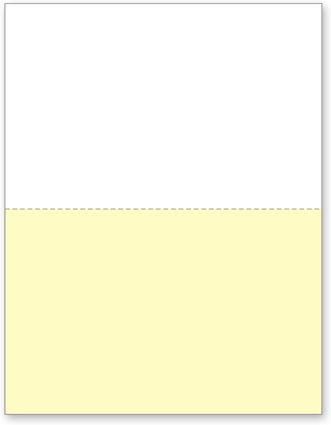 NextDayLabels - Case of 2,500 Sheets 8-1/2 x 11" 2 Part Perforated Paper, Great for Invoices, Receipt, Statement etc. (White/Yellow)