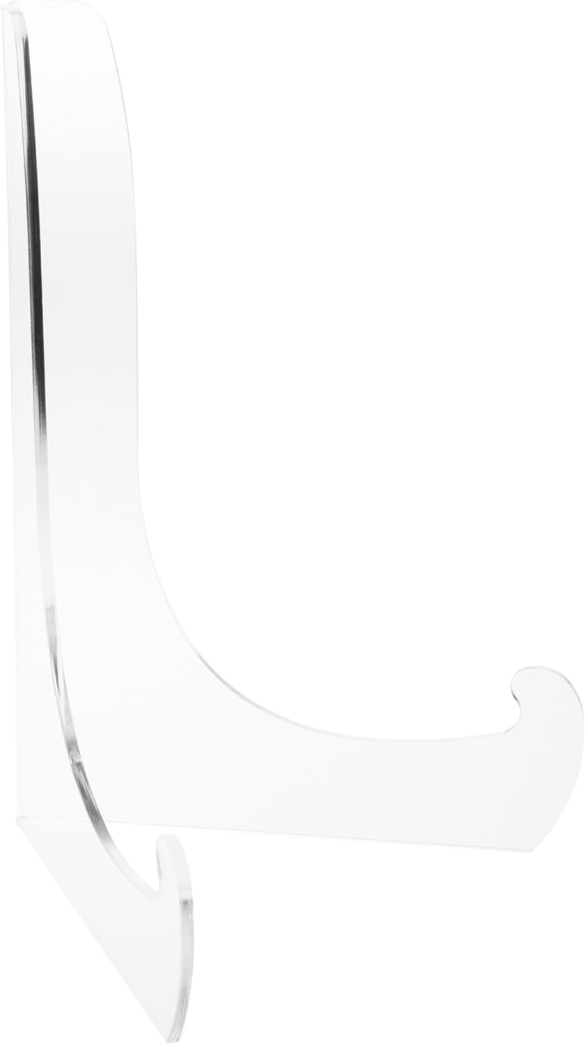 Plymor Clear Acrylic 60-Degree Angle Easel With Shallow Support Ledges, 15" H x 10.75" W x 9" D