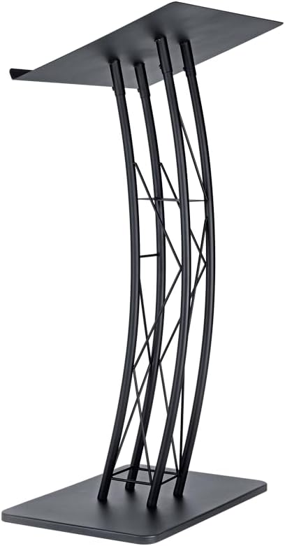 Kingdom KML17B Podium, Modern Metal Podium for Churches, Meetings, Halls