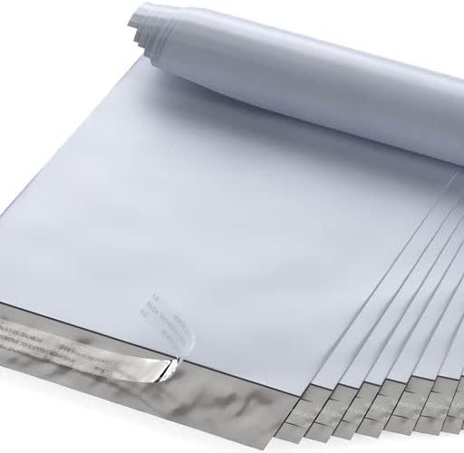 6" X 9" Poly Mailers, 200 Count White Polymailer Shipping Envelopes for Clothes 2 Mil Unpadded Waterproof Opaque Self-Seal Poly Bags with Tear/Puncture Proof Adhesive Strip