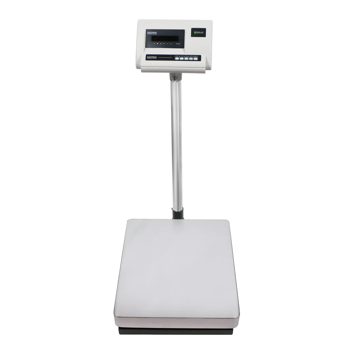 U.S. Solid Bench Scale 460 lb x 0.02 lb Stainless Steel Postal Package Shipping Scale Digital Bench Platform Balance with 16 inch x 20 inch Platform, Lb/Kg