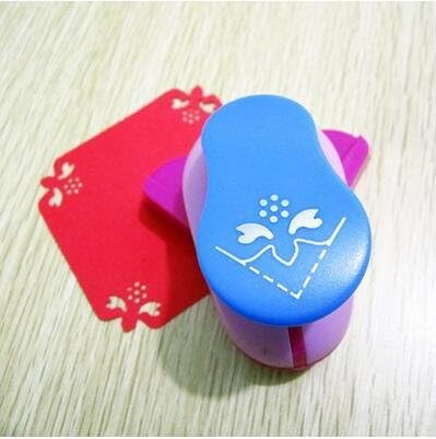Fascola 1Pcs Embossing DIY Corner Paper Printing Card Cutter Scrapbook Shaper Large Embossing Device Hole Punch Kids Handmade Craft Gift, Total 12 Design (Style 11)