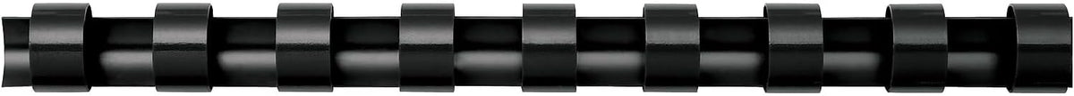 Fellowes 52326 Plastic Binding Combs - Round Back, 1/2 Inches, 90 Sheets, Black, 100 Pack