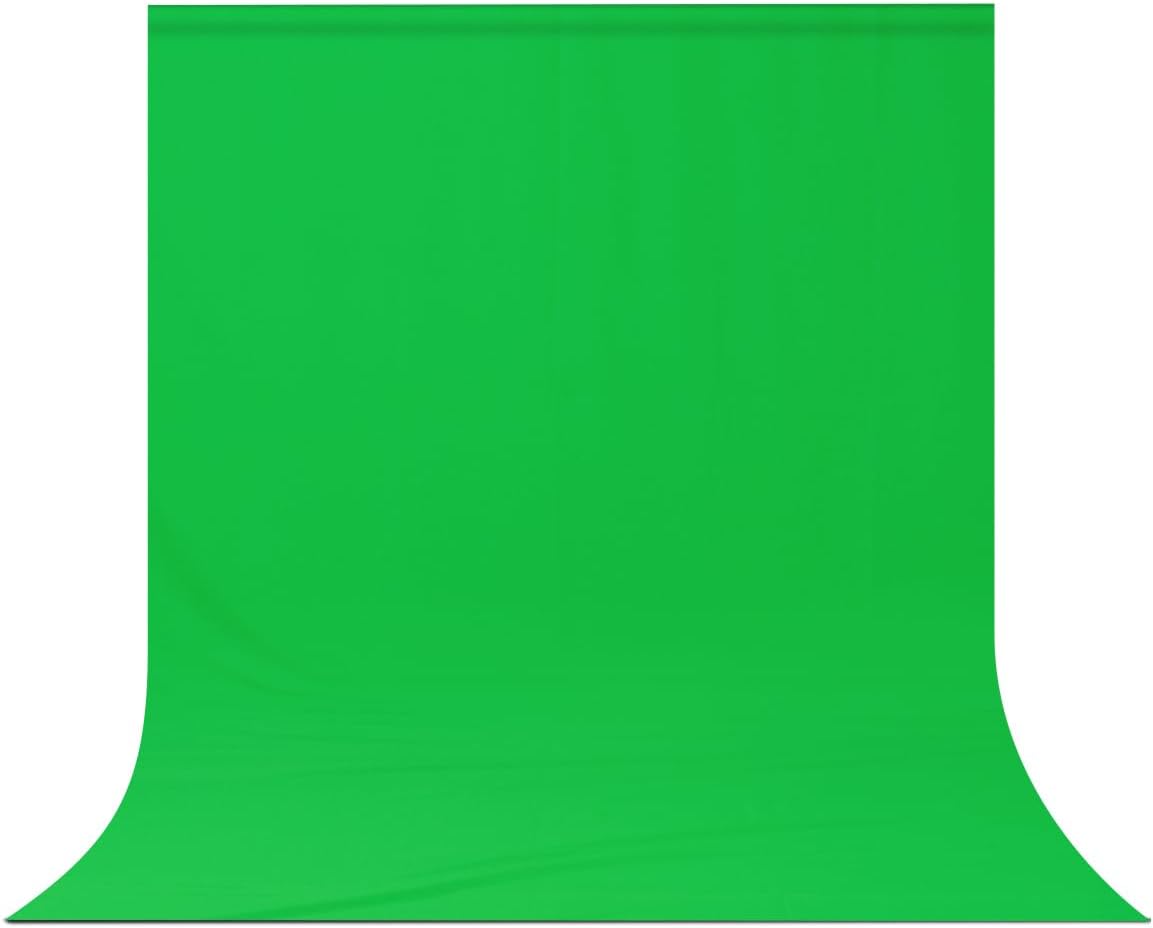Green Screen Backdrop Background,10 X 20 FT Large Photography Backdrop Photo Background Screen for Streaming Zoom Photo Muslin Green Curtain Video Recording Greenscreen Picture Photoshoot