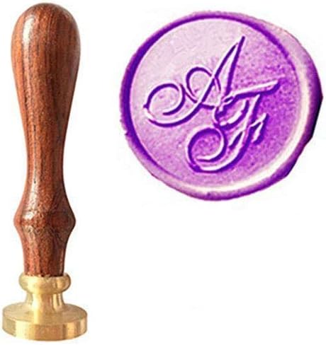 Vintage Customize Personalized Custom Wedding Monogram Initials Sealing Wax Seal Stamp Kit Custom Invitation Embellishment Christmas Gift Wrap Package Custom Words Design Wax Seal Stamp Set