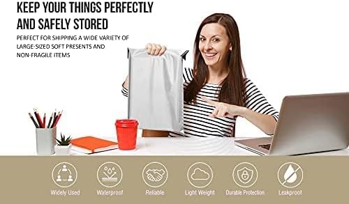 iMBAPrice Poly Mailers 7.5x10.5 Inch 200-Pack, #2 White Color Poly Mailing Shipping Envelopes Bags, Self Seal Adhesive Waterproof and Tear Proof (Total 200 Bags)