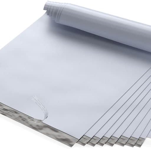 14.5" X 19" Extra Large Poly Mailers, 1000 Count White Polymailer Shipping Envelopes for Clothes 2 Mil Unpadded Waterproof Opaque Self-Seal Poly Bags with Tear/Puncture Proof Adhesive Strip