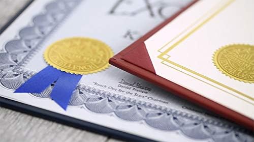 PaperDirect Foil Elegance Specialty Certificates, 50 Sheets of 38lb Cream Paper, 8½" x 11", Double Gold Foil Border, Perfect for Awards, Students, Employees, Volunteers, Course Completion, Diplomas