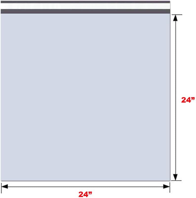iMBAPrice 24x24 Inches Poly Mailers, 200-Pack XL Size #8 White Color Poly Mailing Envelopes Bags, Self Seal Adhesive Waterproof and Tear Proof (Total 200 Bags)