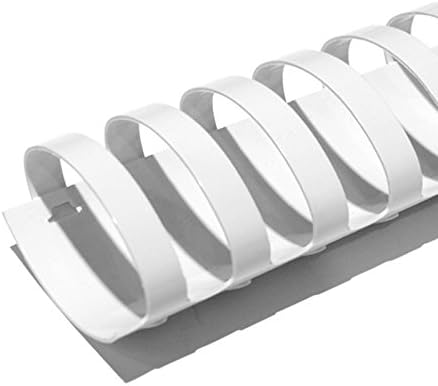 TruBind 50mm (2 in.) Comb Binding Spines | 11 in. Length for Letter Size or Smaller Projects | Standard 19-Ring Rectangular Holes | White | 425 Sheet Binding Capacity | 50 Pack