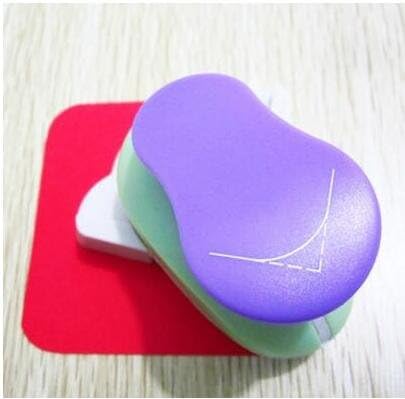 Fascola 1Pcs Embossing DIY Corner Paper Printing Card Cutter Scrapbook Shaper Large Embossing Device Hole Punch Kids Handmade Craft Gift, Total 12 Design (Style 12)