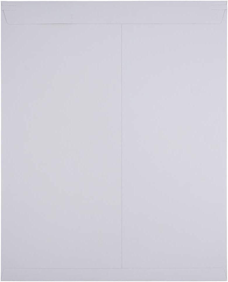 JAM PAPER Stay-Flat Photo Mailer Envelopes with Peel & Seal Closure - 17 x 21 - White - 6 Rigid Mailers/Pack