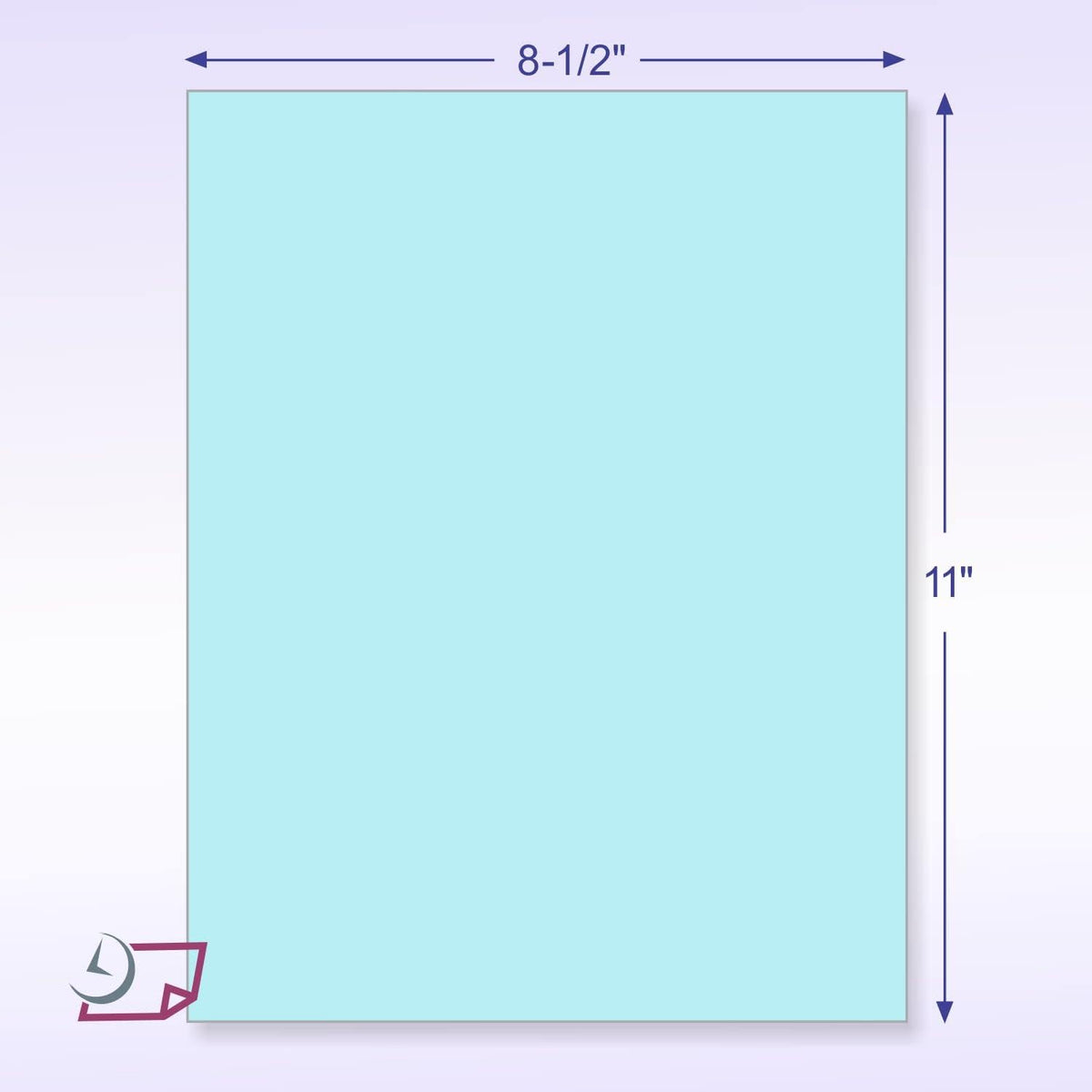 NextDayLabels - Pack of 500 Sheets 8-1/2" x 11" Letter Size CFB NCR (Carbon-Less) Paper, for Laser or Ink Jet Printer (Blue CFB)