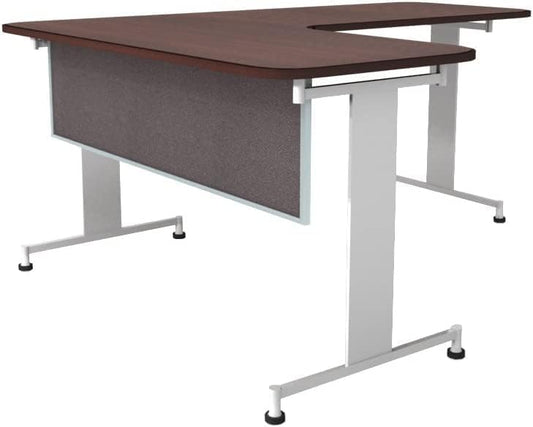 OBEX Acoustic Table Mounted Modesty Desk Privacy & Sound Absorbing Panel for Office Cubicles, 18" x 48", Slate