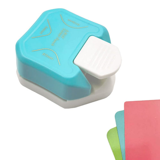 3 in 1 Paper Corner Cutter/ Rounder, Punches for Crafts, DIY Hole Puncher, Photo Card Making and Scrapbooking (Green)