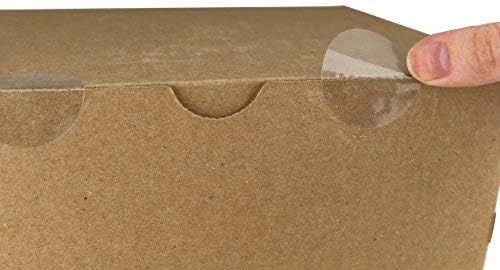 ChromaLabel 1.50 Inch Round Stickers, Wafer Seals Envelope Sealer, Office and Library Supplies Seal Stickers - 1000 Envelope Seals per Roll, Non Perforated Clear Labels