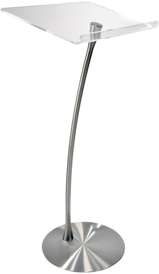 Arc 1 Stainless Steel and Acrylic Podium, Pulpit or Lectern - Kingdom by Procson