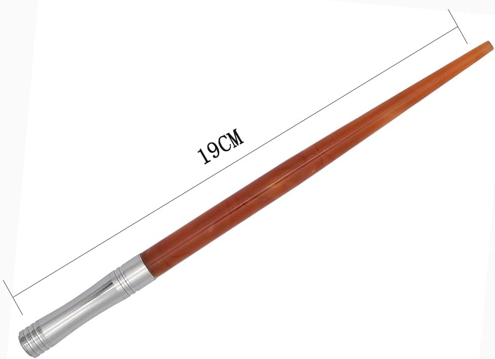 Gullor Resin Dip Pen Handcrafted Calligraphy Set with 33 Nibs for Art, Signatures, Drawing, Caligraphy Kits for Beginners (Brown)