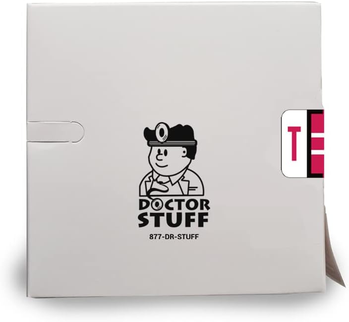 Doctor Stuff - File Folder Labels, Alphabet Letter T, Compatible with Smead BCCR/BCCS - TPAM Series Alpha Stickers Red, 1" x 1-1/4", 500/Roll