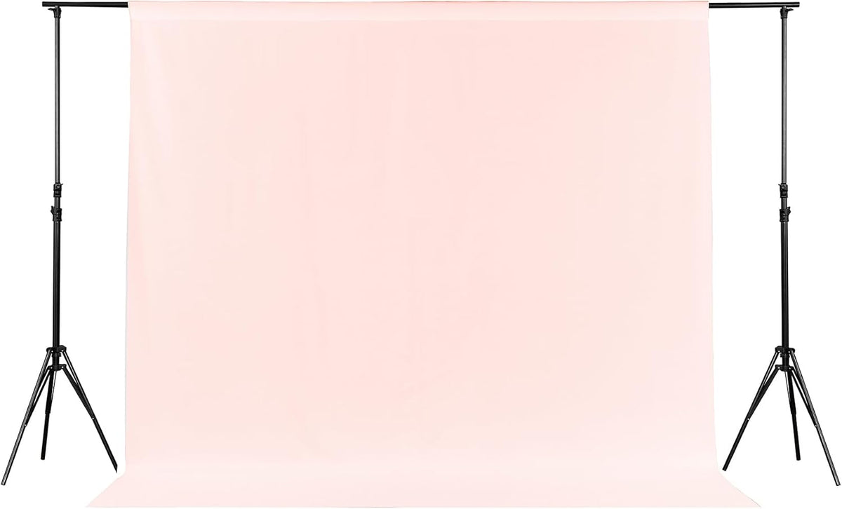 Joccun 6X9FT Blush Pink Backdrop Background for Photography,Polyester Backdrop Curtain Background Screen for Photography,Photoshoot,Video Recording,Studio(6X9ft,Blush Pink)