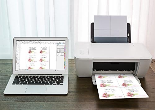 NextDayLabels - Laser Printer Blank Perforated Sheets 6 up per Page, for School Registration, Delivery, Inventory, Response, RSVP Cards, Trip Tickets, 1200 White Sheets