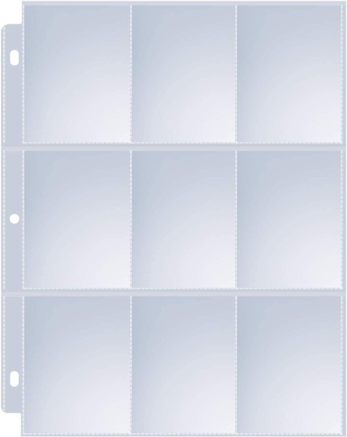 36 Pack 9 Pocket Page Protectors, Sooez Trading Card Sleeves for 3 Ring Binder, Baseball Cards Holder, Protective Pages Sheets for Binders Album, Fit for YuGiOh, MTG, Game, Business & Sports Cards