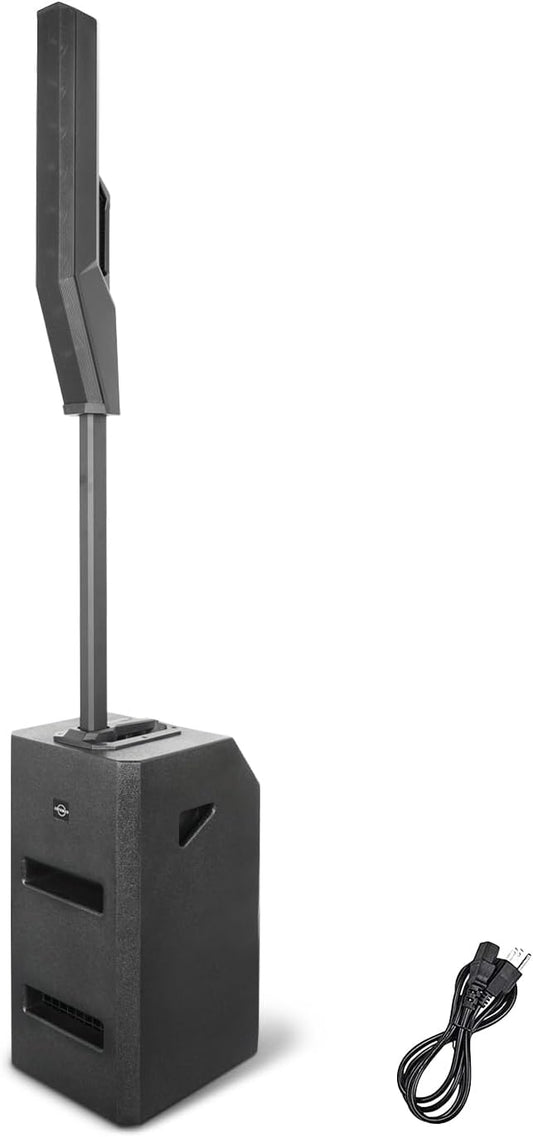 LOTAWAY EQ-800 12" Powered Column Line Array Speaker System 3300W Outdoor Indoor Portable PA Set with 4 Channel Mixer DJ Speakers Bluetooth Wireless with 12 inch Subwoofer for Party,Gigs,Club