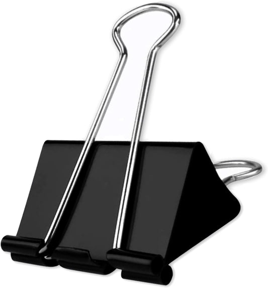 Extra Large Binder Clips 2.4 Inch(48 Pack), Upgrade Large Binding Clips Jumbo Paper Clips, Heavy Duty Big Clamps for Office and Home Supplies, Black