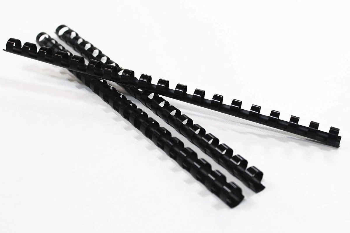 HOUYEE 5/16 Inch Plastic Binding Comb 19 Ring, 40 Sheet Capacity, Letter Size Black Comb Binding Spines (200 Pack)