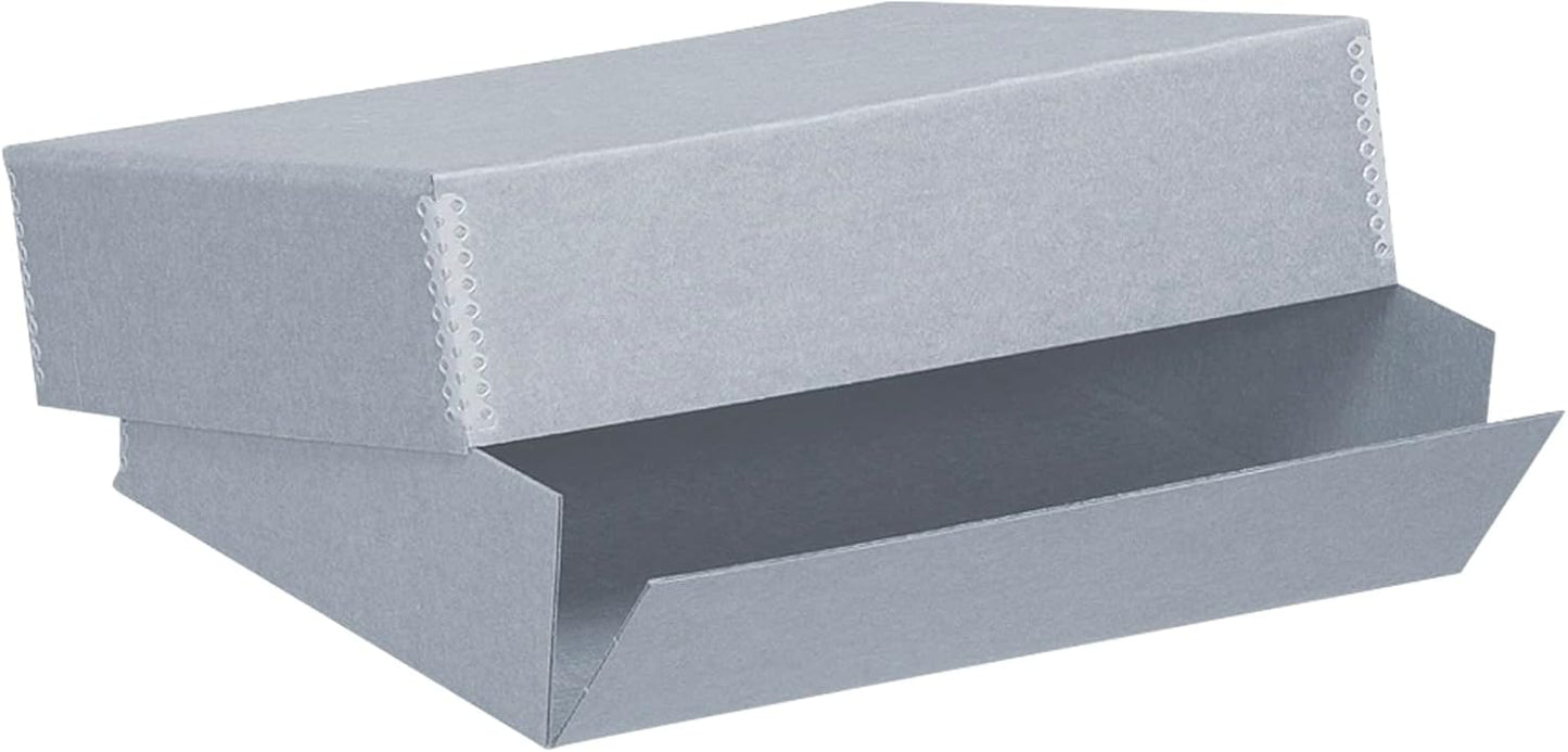 Lineco, Archival Storage Box, Museum Preservation Organizer with Drop Front Design, Acid-Free with Metal Edge, Preserves Picture Longevity, Photos, Documents, Crafts, DIY, 9x12