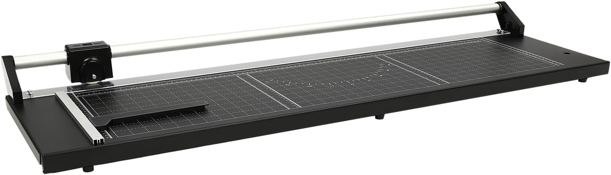 Rotary Paper Trimmer - Precision Cutting Tool with Self-Sharpening Blade for Photo Paper/Cardstock/Film, Heavy-Duty Craft Cutter for Scrapbooking & Office Use, Non-Slip Base & Angle Guide (36 inches)