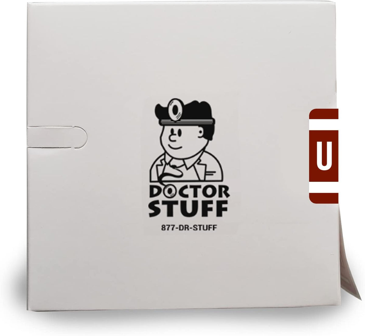 Doctor Stuff - File Folder Labels, Alphabet Letter U, Compatible with Smead Alpha Z Acc/ACCS - SMSM Series Alpha Stickers Dark Brown, 1-5/8" x 1”, 250/Roll