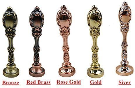 Customizable Personalized Custom Monogram Logo Picture Wax Seal Stamp Sealing Wax Sticks Spoon Wood Box Set Silver Metal Handle Invitations Package Seal Wax Seal Sealing Stamp Melting Spoon Set