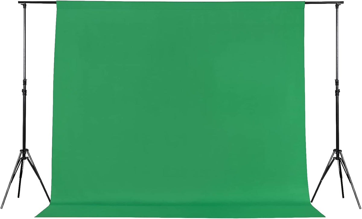 Joccun 10X10FT Green Backdrop Background for Photography,Polyester Backdrop Curtain Background Screen for Photography,Photoshoot,Video Recording,Studio(10X10ft,Green)
