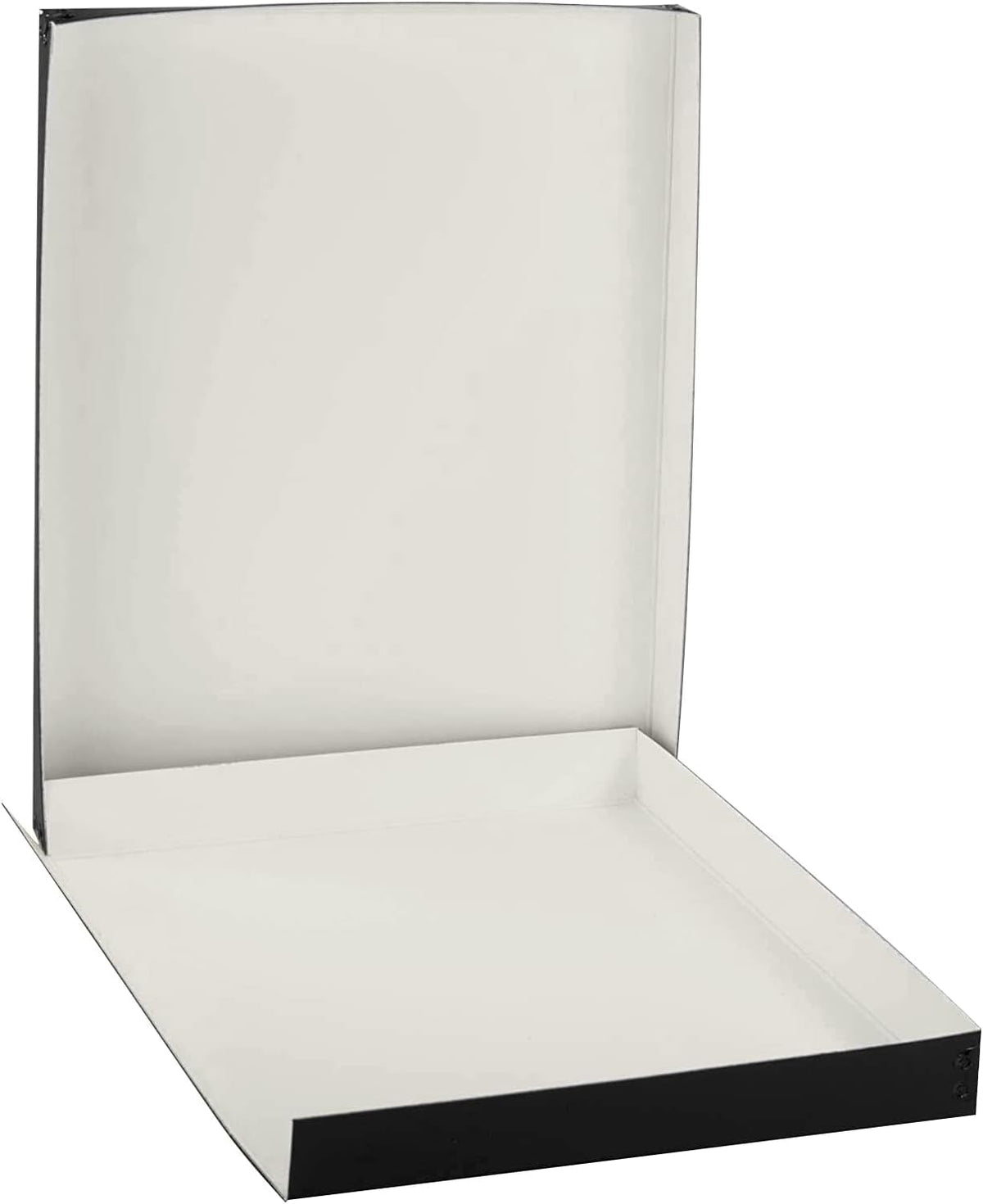 Lineco Museum Archival Storage Box, 11.75x15.25x1.5 in. Drop Front Design. Acid-Free with Metal Edge. Organize Photos, Pictures, Prints, Documents, Crafts, DIY. Black, 2 Pack