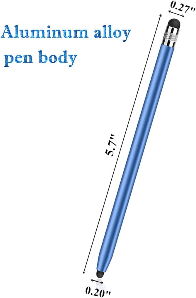 Stylus Pens for Touch Screens(2-Pack), Sensitivity & Precision Stylus Pens for iPhone/iPad Pro/Samsung Galaxy/Tablets and All capacitive Touch Screen Devices + 4 Replaceable Rubber Tips