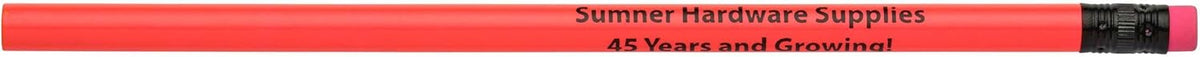 Pencil Guy Promotional Personalized Imprinted Neon Round Pencils 144 to a box